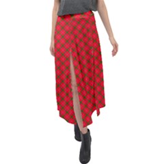 Velour Split Maxi Skirt 