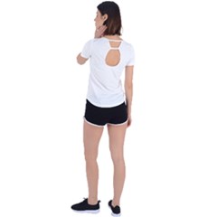 Back Circle Cutout Sports T-Shirt 