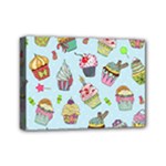 Cupcake Doodle Pattern Mini Canvas 7  x 5  (Stretched)