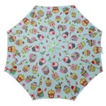 Cupcake Doodle Pattern Straight Umbrellas