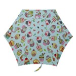 Cupcake Doodle Pattern Mini Folding Umbrellas