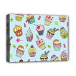 Cupcake Doodle Pattern Deluxe Canvas 16  x 12  (Stretched) 