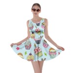 Cupcake Doodle Pattern Skater Dress