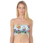 Cupcake Doodle Pattern Bandeau Top