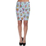 Cupcake Doodle Pattern Bodycon Skirt