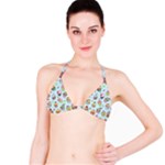 Cupcake Doodle Pattern Bikini Top