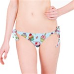 Cupcake Doodle Pattern Bikini Bottom