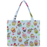 Cupcake Doodle Pattern Mini Tote Bag