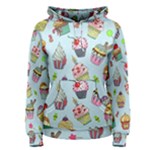 Cupcake Doodle Pattern Women s Pullover Hoodie