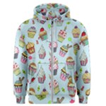 Cupcake Doodle Pattern Men s Zipper Hoodie