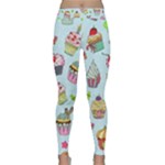 Cupcake Doodle Pattern Classic Yoga Leggings