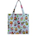 Zipper Grocery Tote Bag 