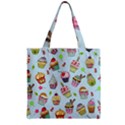 Zipper Grocery Tote Bag 