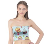 Cupcake Doodle Pattern Tube Top