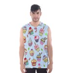 Cupcake Doodle Pattern Men s Basketball Tank Top