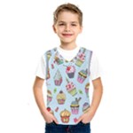 Cupcake Doodle Pattern Kids  SportsWear