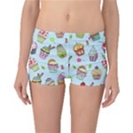 Cupcake Doodle Pattern Boyleg Bikini Bottoms