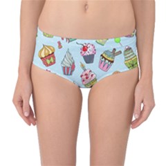 Mid-Waist Bikini Bottoms 