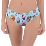 Cupcake Doodle Pattern Reversible Classic Bikini Bottoms