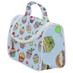 Cupcake Doodle Pattern Satchel Handbag