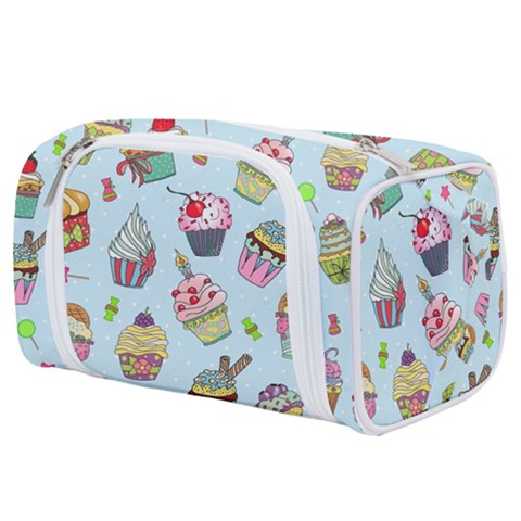 Cupcake Doodle Pattern Toiletries Pouch from ArtsNow.com