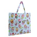 Zipper Large Tote Bag 