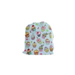 Cupcake Doodle Pattern Drawstring Pouch (XS)