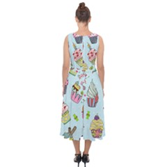 Midi Tie-Back Chiffon Dress 