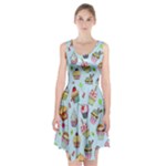 Cupcake Doodle Pattern Racerback Midi Dress