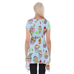 Short Sleeve Side Drop Tunic 