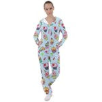 Cupcake Doodle Pattern Women s Tracksuit