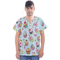 Men s V-Neck Scrub Top 