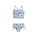 Cupcake Doodle Pattern Girls  Tankini Swimsuit