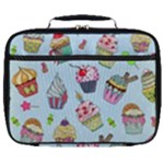 Cupcake Doodle Pattern Full Print Lunch Bag