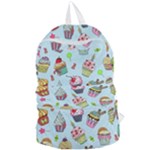 Cupcake Doodle Pattern Foldable Lightweight Backpack