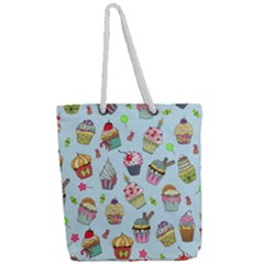 Full Print Rope Handle Tote (Large) 