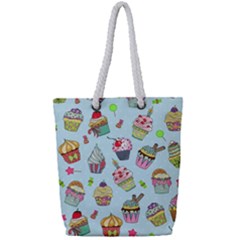 Full Print Rope Handle Tote (Small) 