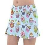 Cupcake Doodle Pattern Tennis Skorts