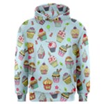 Cupcake Doodle Pattern Men s Overhead Hoodie