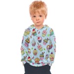 Cupcake Doodle Pattern Kids  Overhead Hoodie