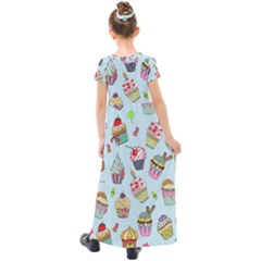 Kids  Short Sleeve Maxi Dress 