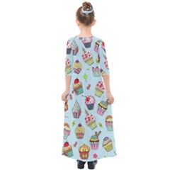 Kids  Quarter Sleeve Maxi Dress 