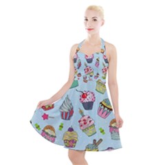 Halter Party Swing Dress  