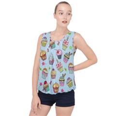 Bubble Hem Chiffon Tank Top 