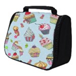 Cupcake Doodle Pattern Full Print Travel Pouch (Small)