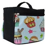 Cupcake Doodle Pattern Make Up Travel Bag (Small)