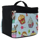 Cupcake Doodle Pattern Make Up Travel Bag (Big)