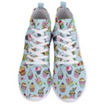 Cupcake Doodle Pattern Men s Lightweight High Top Sneakers