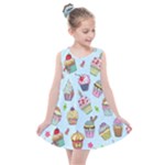 Cupcake Doodle Pattern Kids  Summer Dress