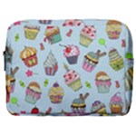 Cupcake Doodle Pattern Make Up Pouch (Large)